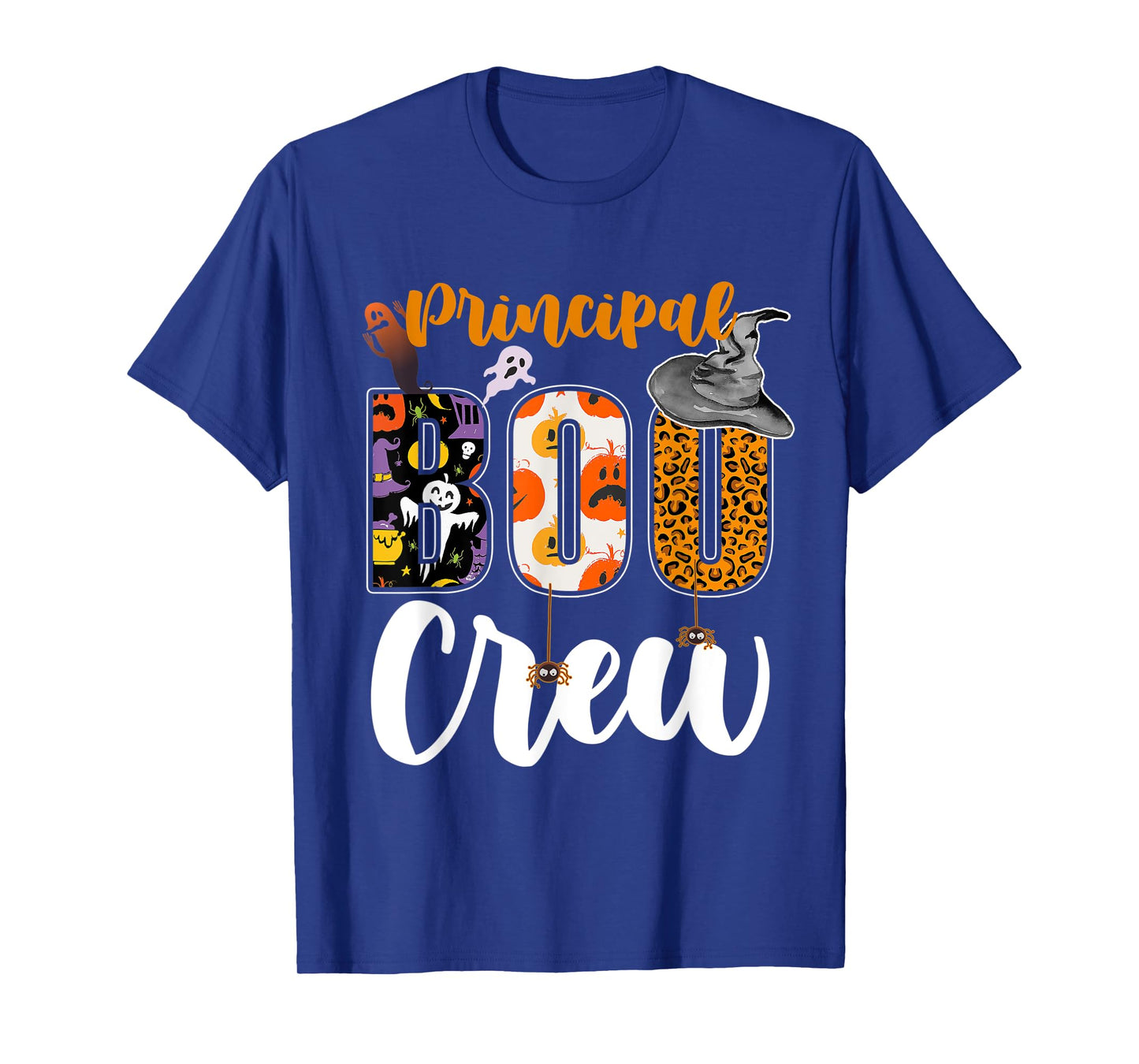 Principal Boo Crew Ghost Halloween Teachers School Matching T-Shirt