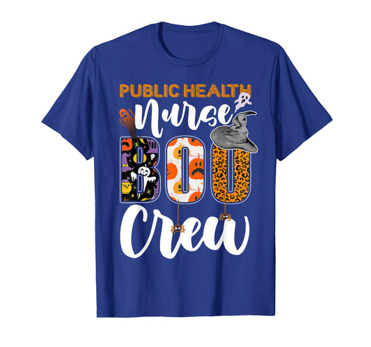 Public Health Nurse Boo Crew Halloween Matching T-Shirt