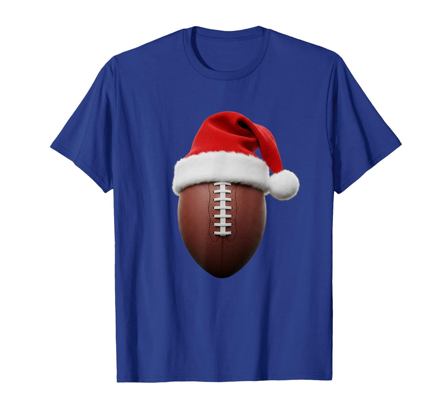 Football Christmas Hat Funny Holiday Sports T-Shirt