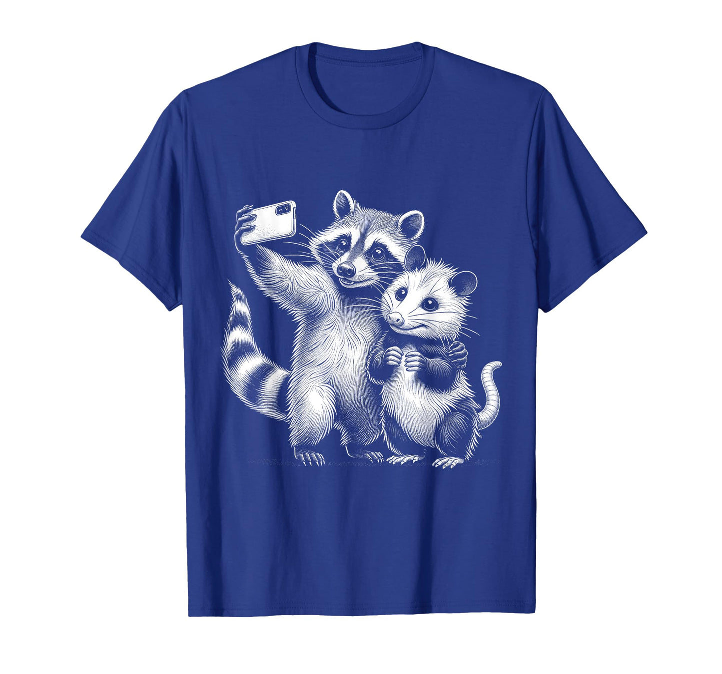 Opossum Racoon Selfie Funny Meme Wild West Possum Graphic T-Shirt