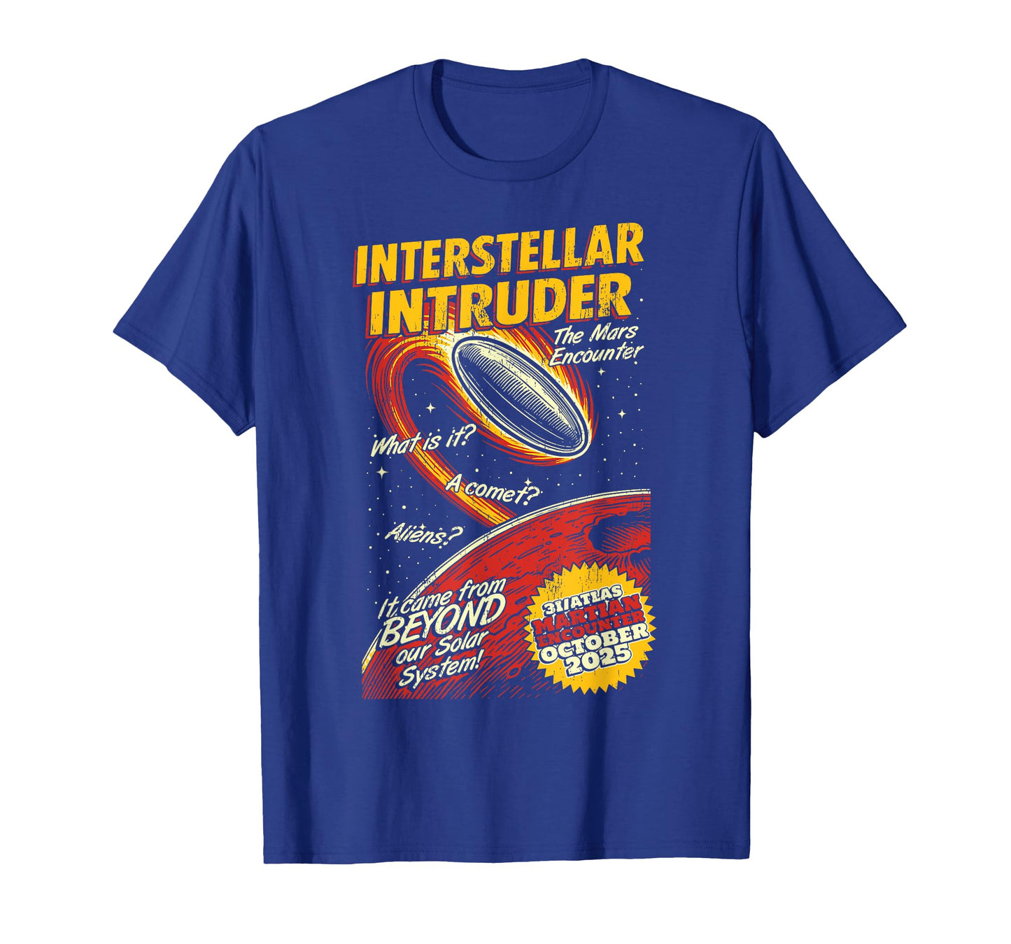Interstellar Intruder, 3I/Atlas Science Fiction T-Shirt