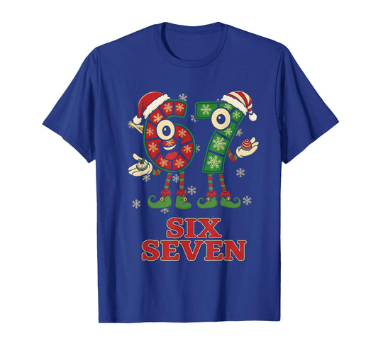 Funny 67 Six Seven 6-7 Italian Christmas Holiday Women Kids T-Shirt