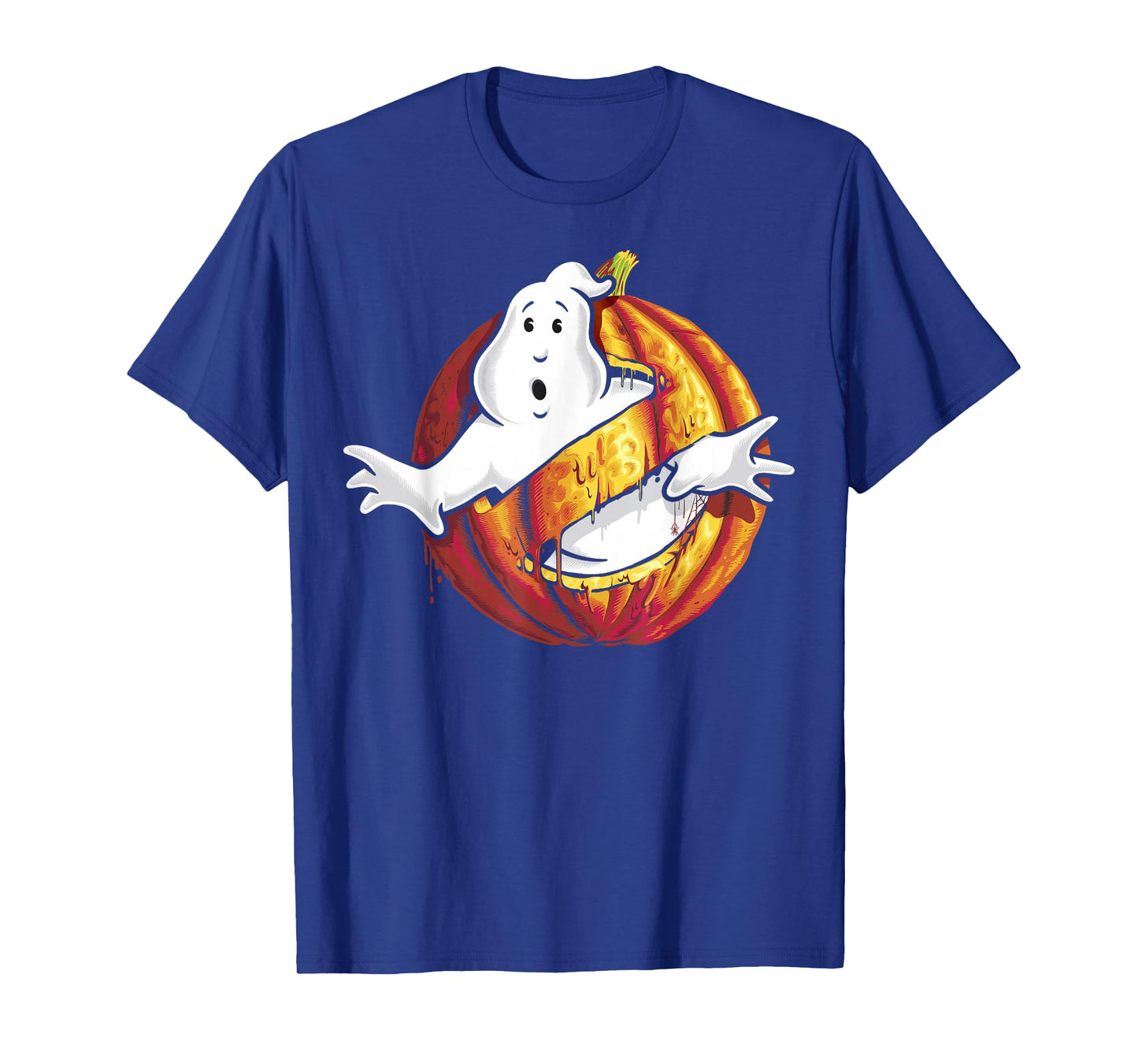 Ghostbusters Classic Logo Halloween Pumpkin Graphic T-Shirt T-Shirt