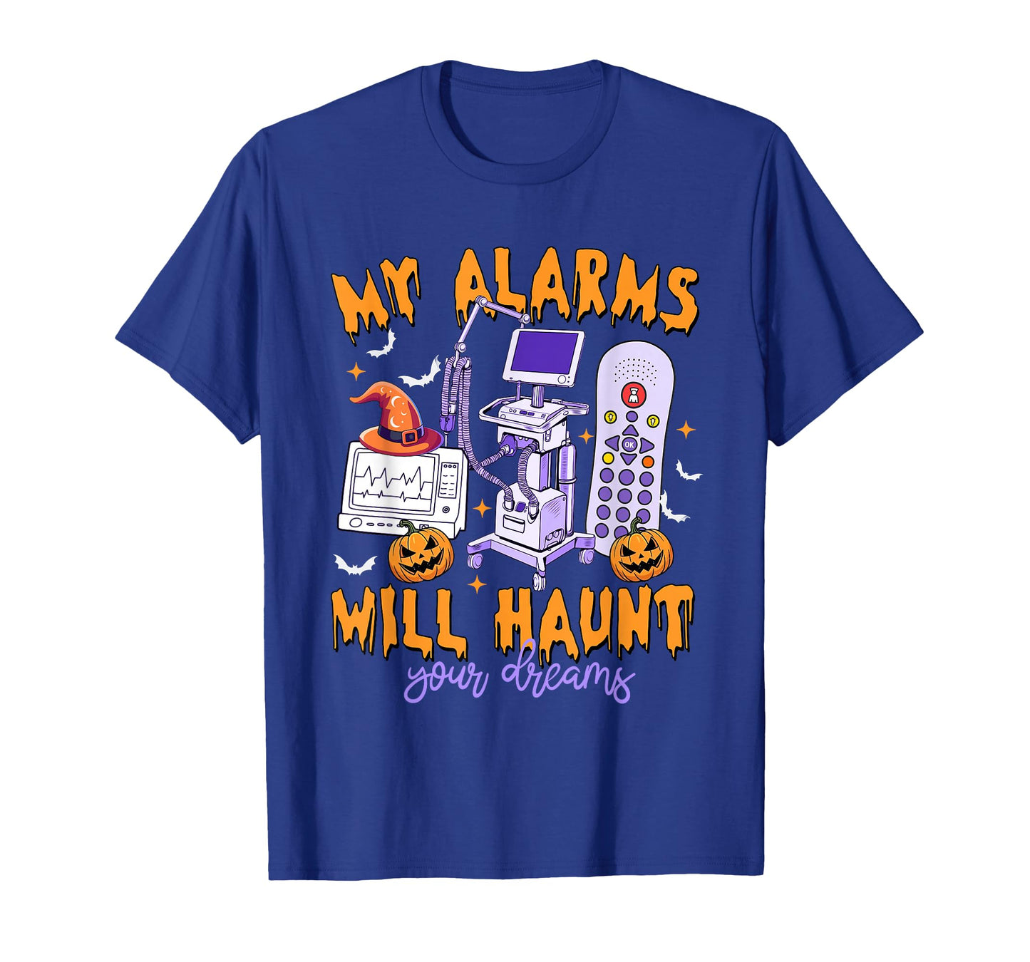 My Alarms Will Haunt Your Dreams Telemetry Nurse Halloween T-Shirt