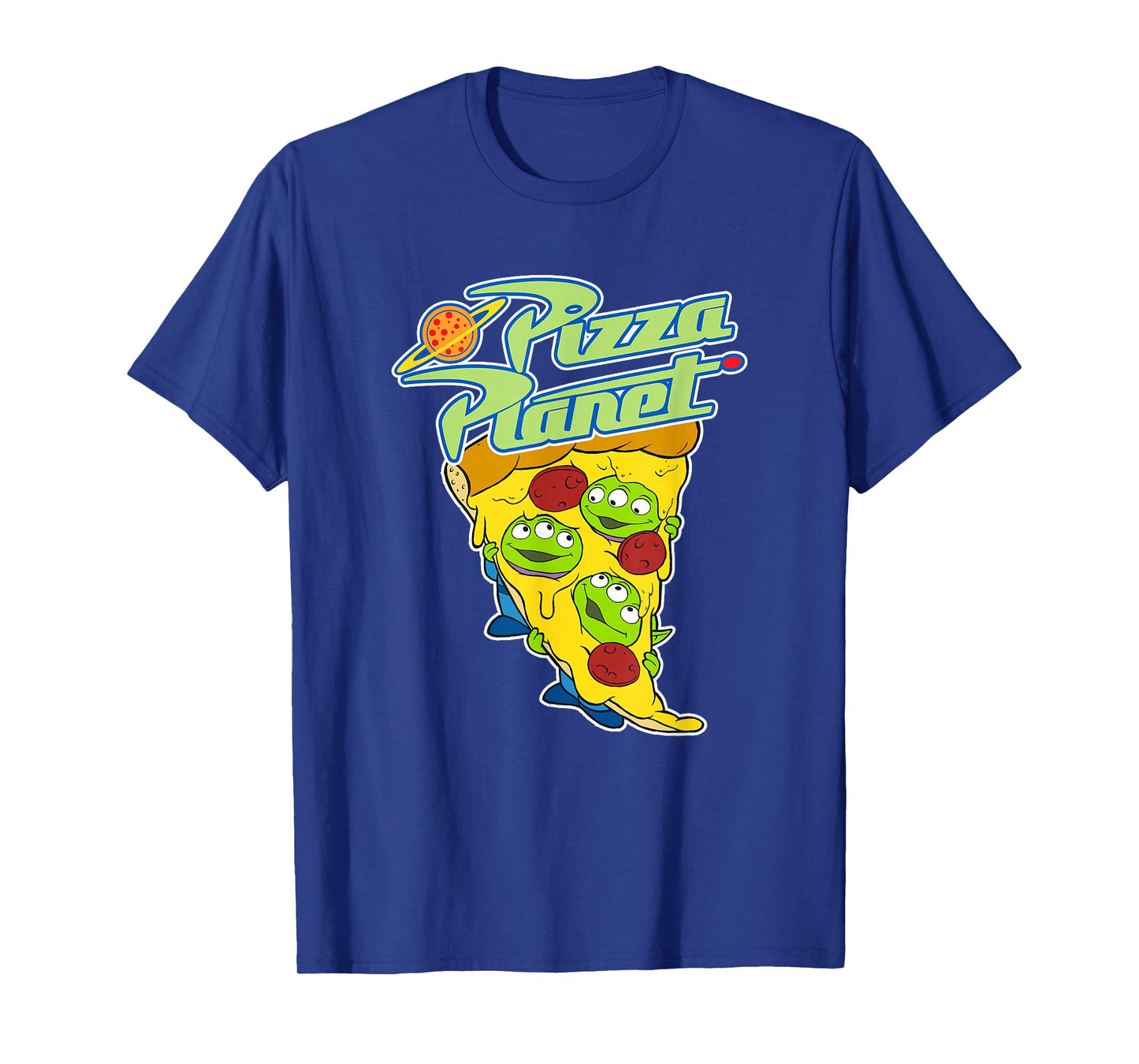 Disney Pixar Toy Story Pizza Planet Triple Slice Cute Aliens T-Shirt