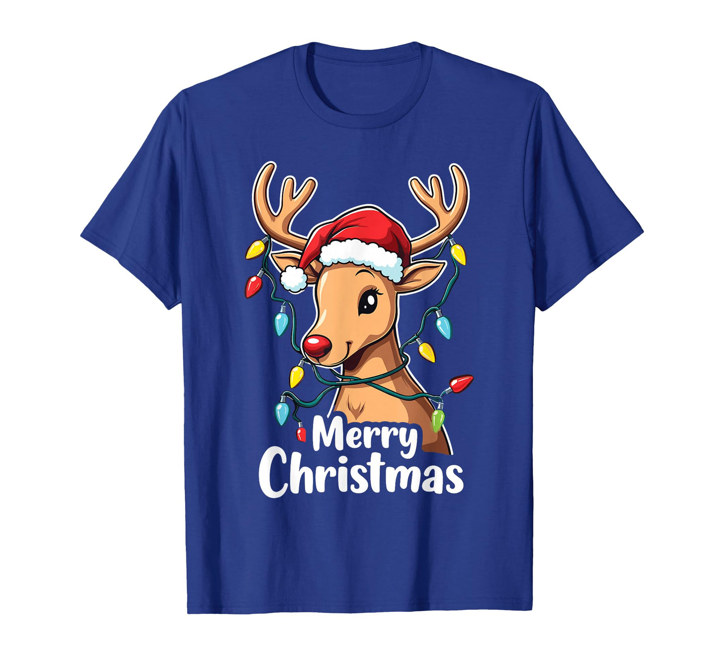Merry Christmas Reindeer Xmas Cozy Winter Cheer T-Shirt