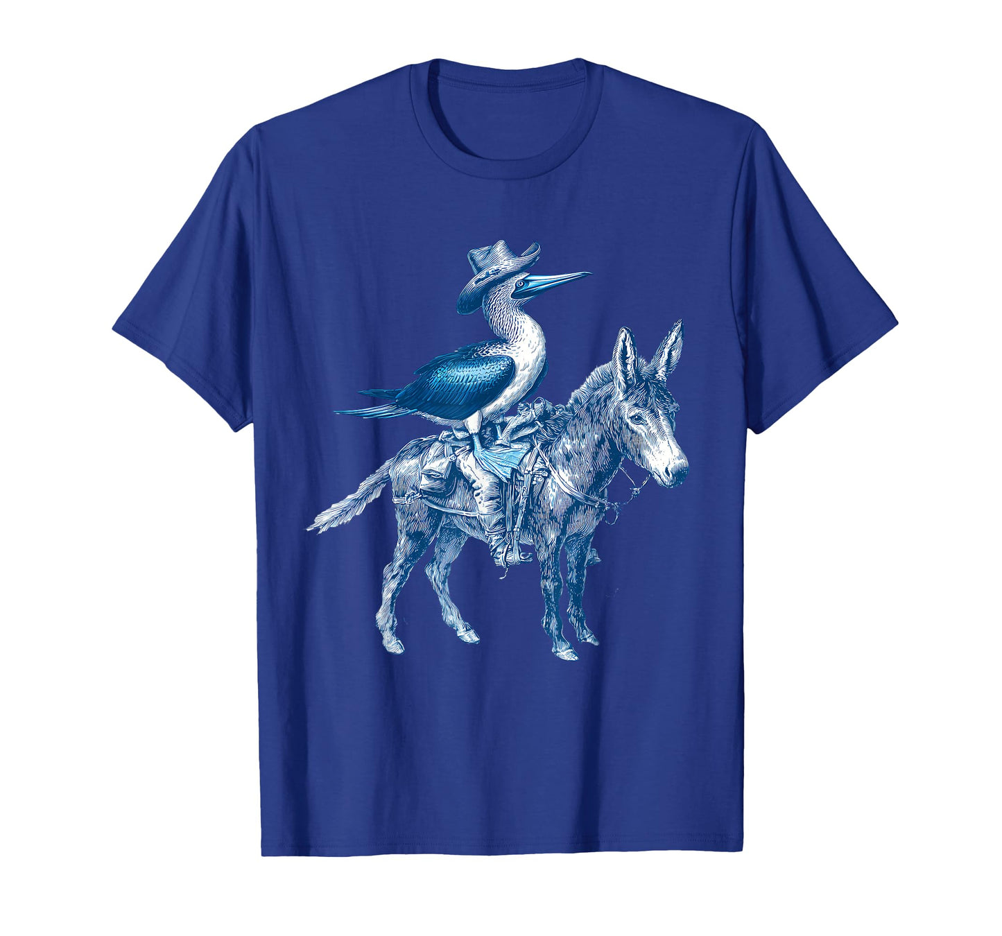 Blue Footed Booby Cowboy Vintage Cowgirl Western Country T-Shirt