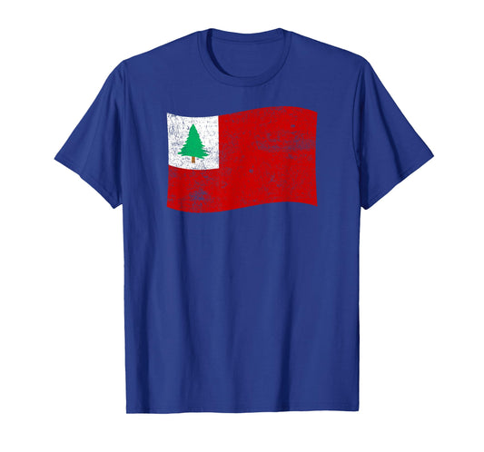 New England Continental Flag – American History Patriotic T-Shirt