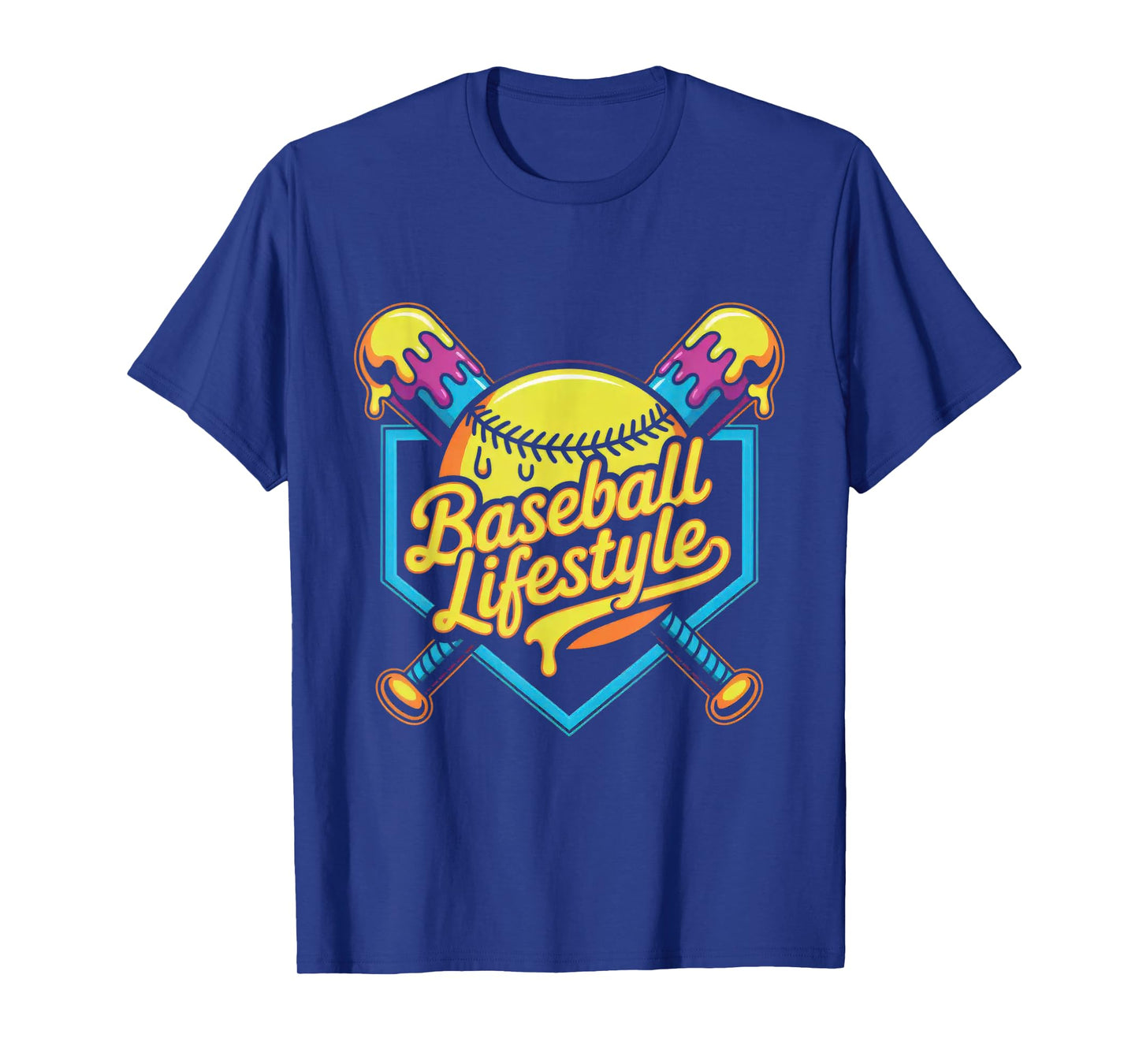 Baseball Lifestyle 101 Apparel Youth Baseball Drip Ice Cream T-Shirt
