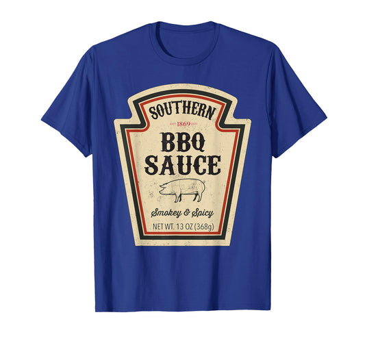 Halloween Matching Costume Southern BBQ Sauce Bottle Label T-Shirt