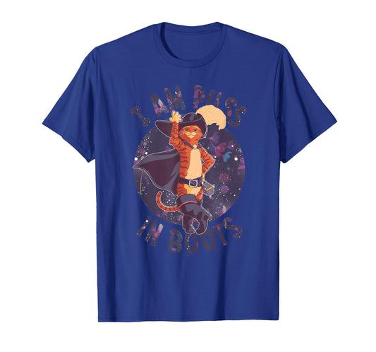 DreamWorks Puss in Boots: The Last Wish Celestial Puss Logo T-Shirt Small