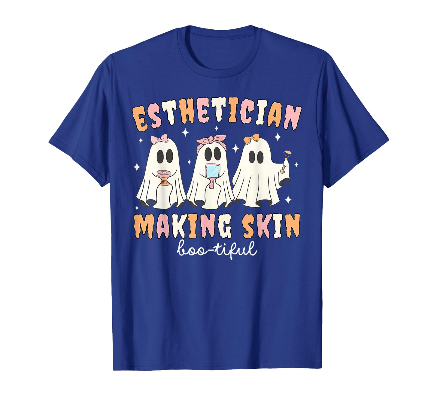 Esthetician Making Skin Boo-tiful Ghost Skincare Halloween T-Shirt