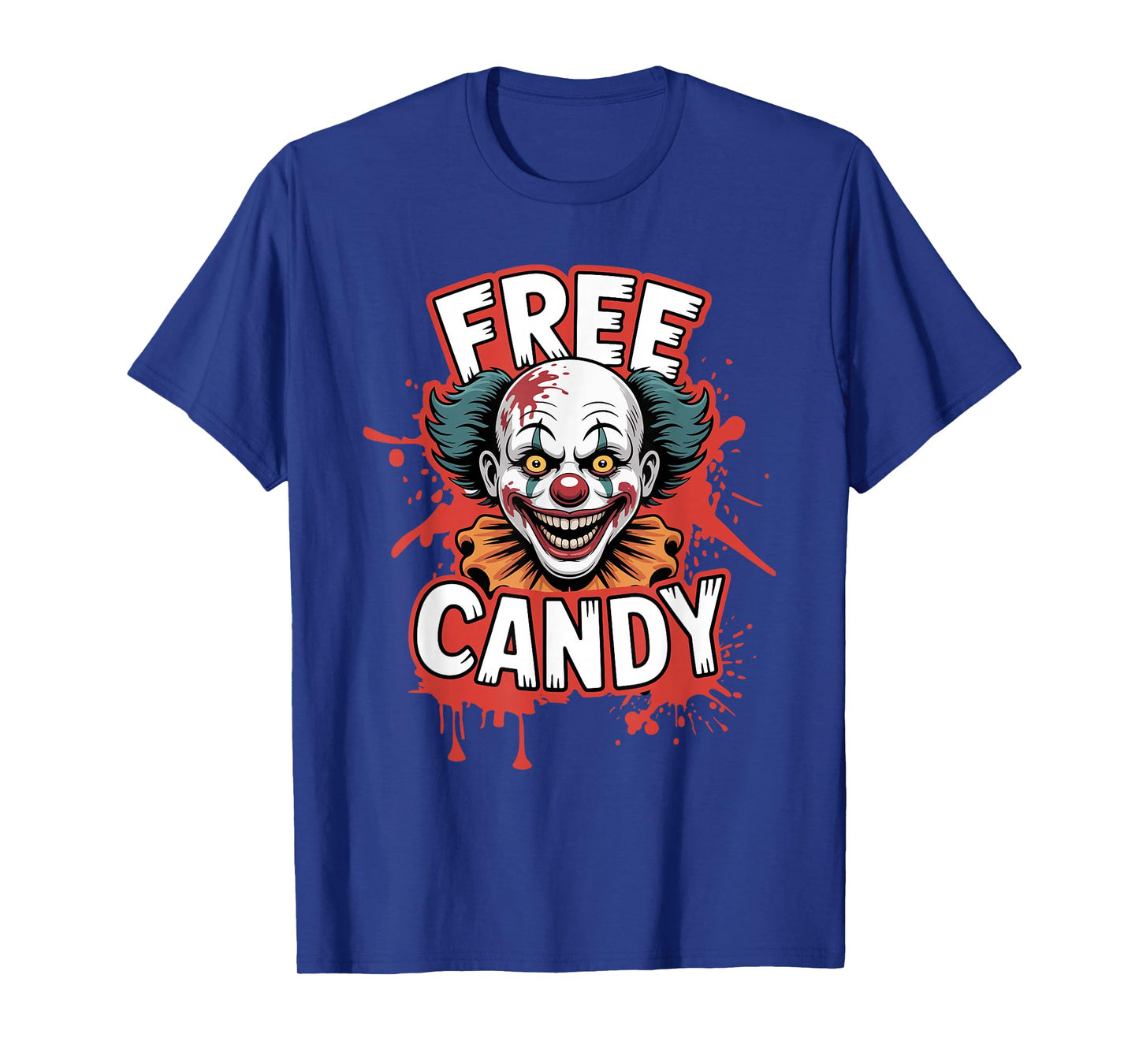 Free Candy Clown Scary Creepy Halloween Horror T-Shirt