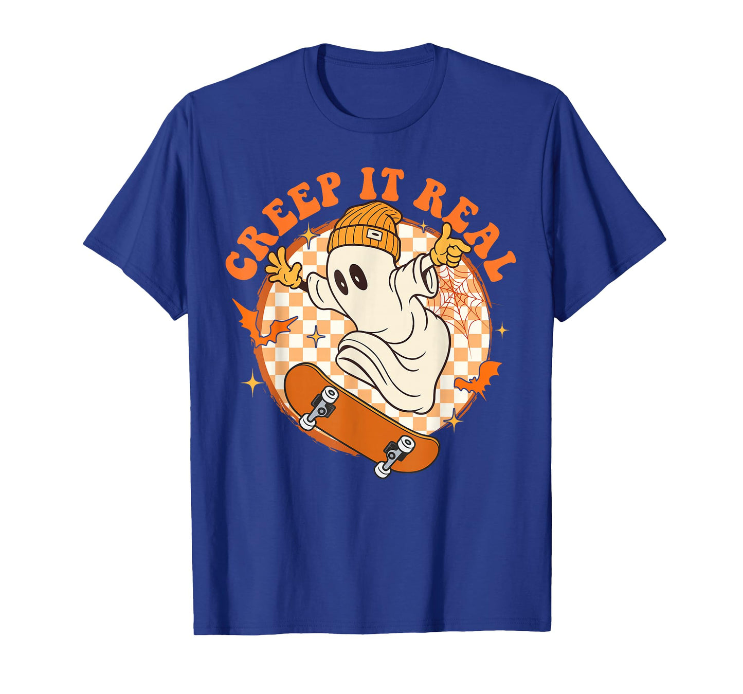 Creep It Real Ghost Boy Fall Season Vintage Retro Halloween T-Shirt