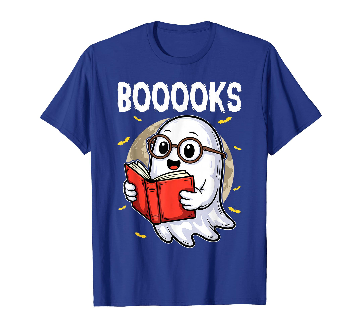 Booooks Ghost Funny Halloween Teacher Book Library Reading T-Shirt