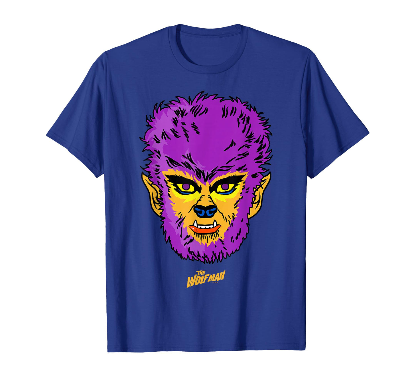 Universal Monsters Wolfman Retro Big Face T-Shirt