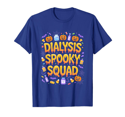 Funny Spooky Dialysis Boo Crew Halloween Theme Party T-Shirt