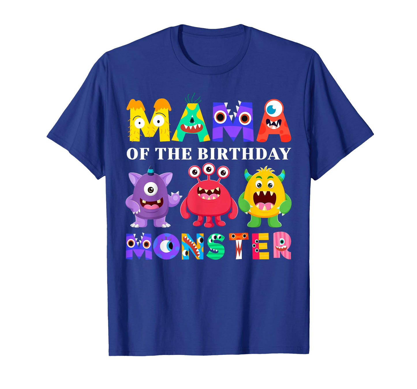 Mama Little Monster Kids 1st Birthday Party Family Monster T-Shirt
