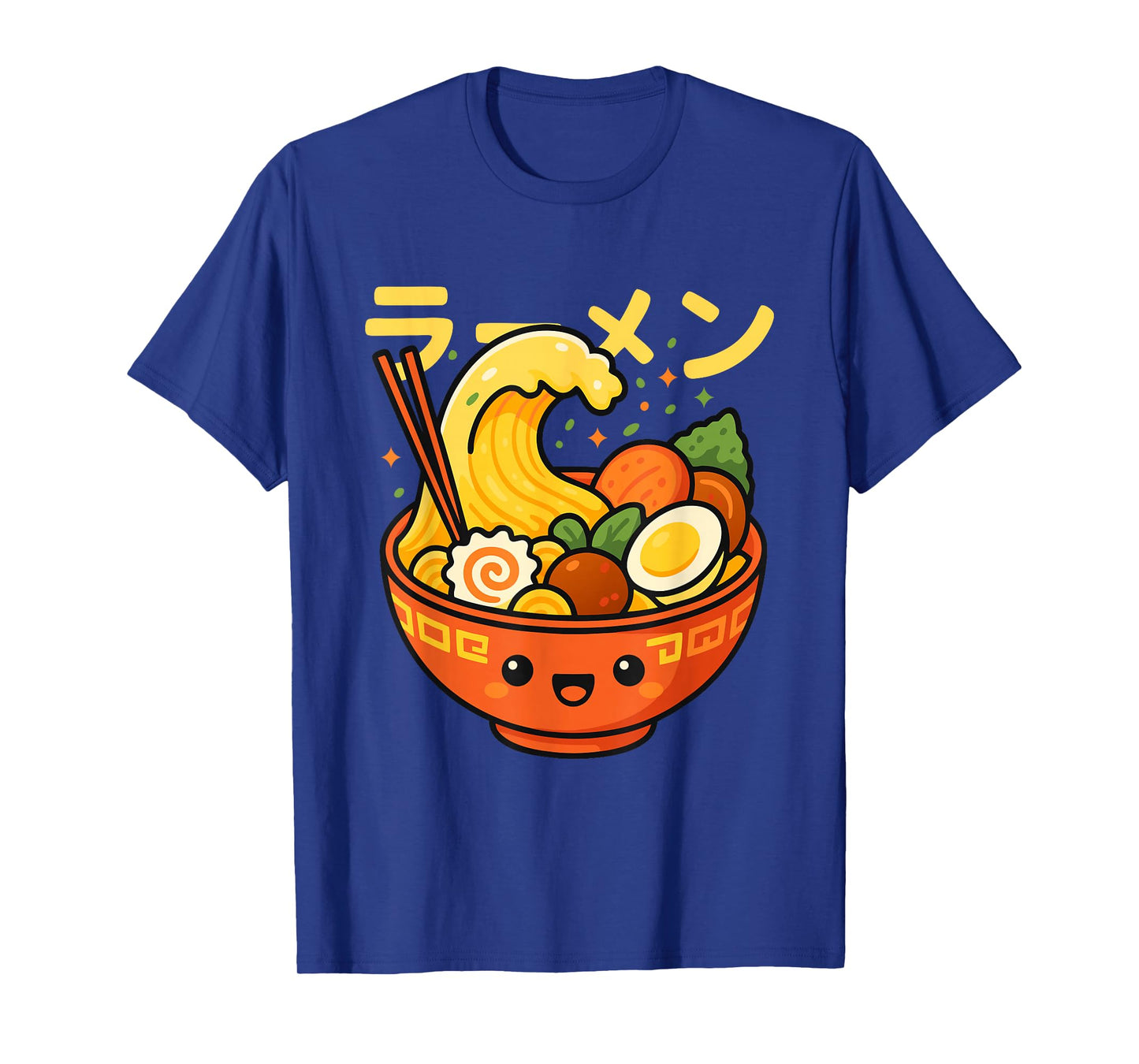 Kawaii Big Wave Ramen Noodles Japanese Style Anime T-Shirt