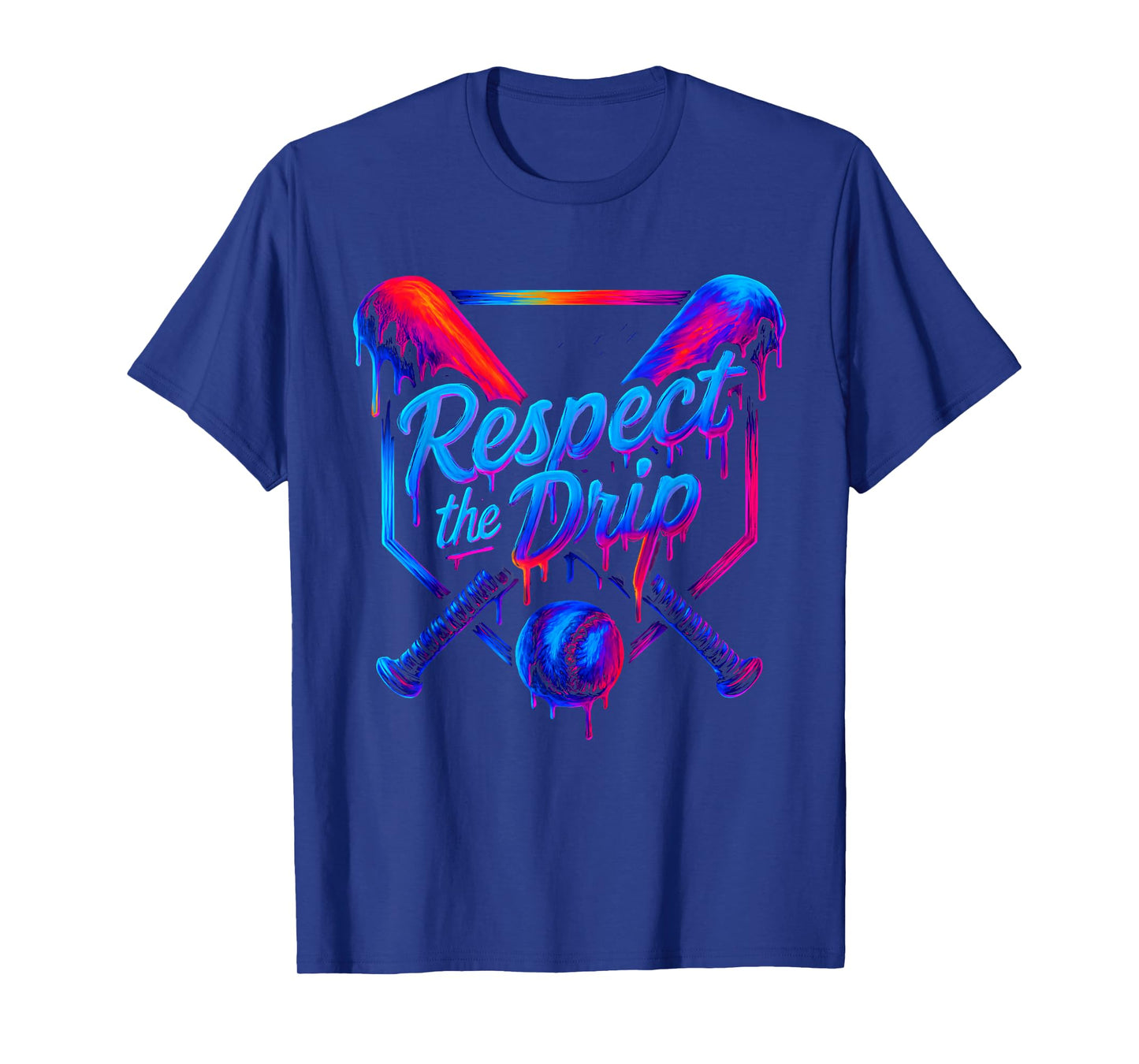 Baseball Respect The Drip Ice Cream Gaming Sport Player T-Shirt