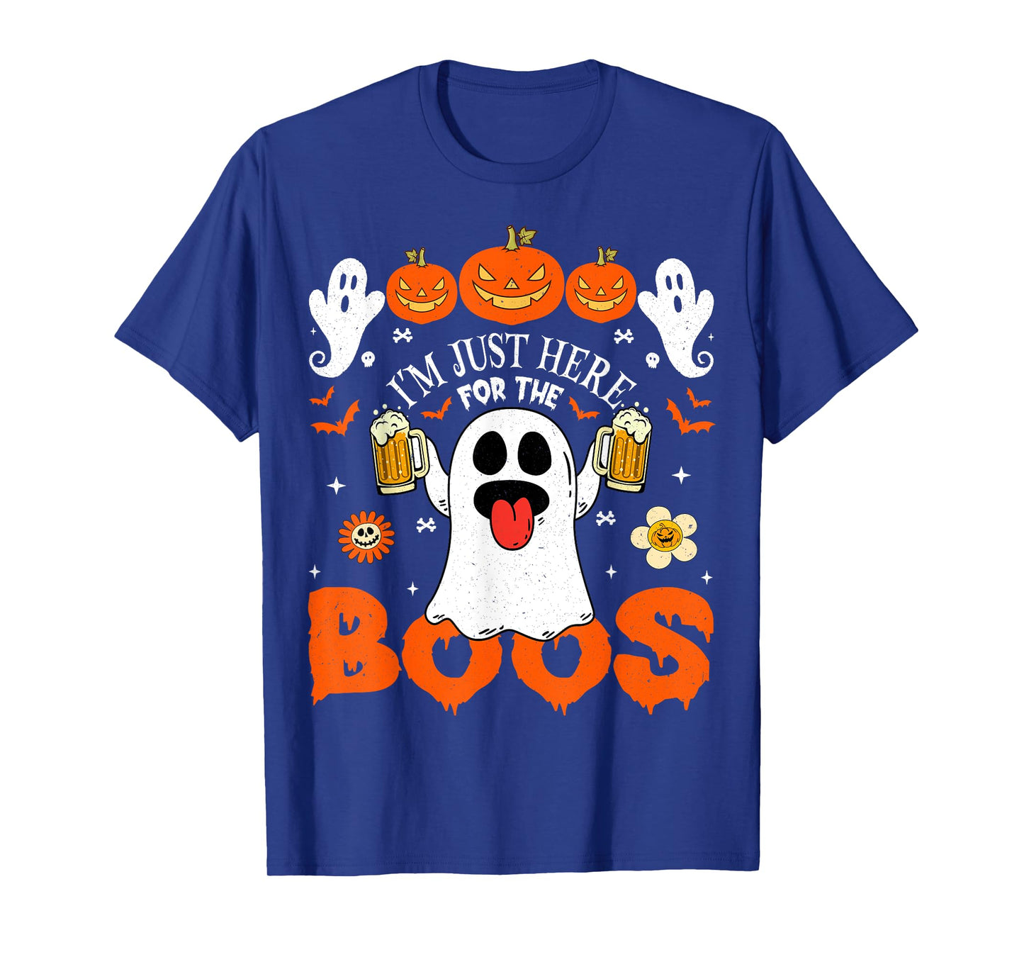 Funny Halloween Ghost Costume I'm Just Here for The Boos T-Shirt