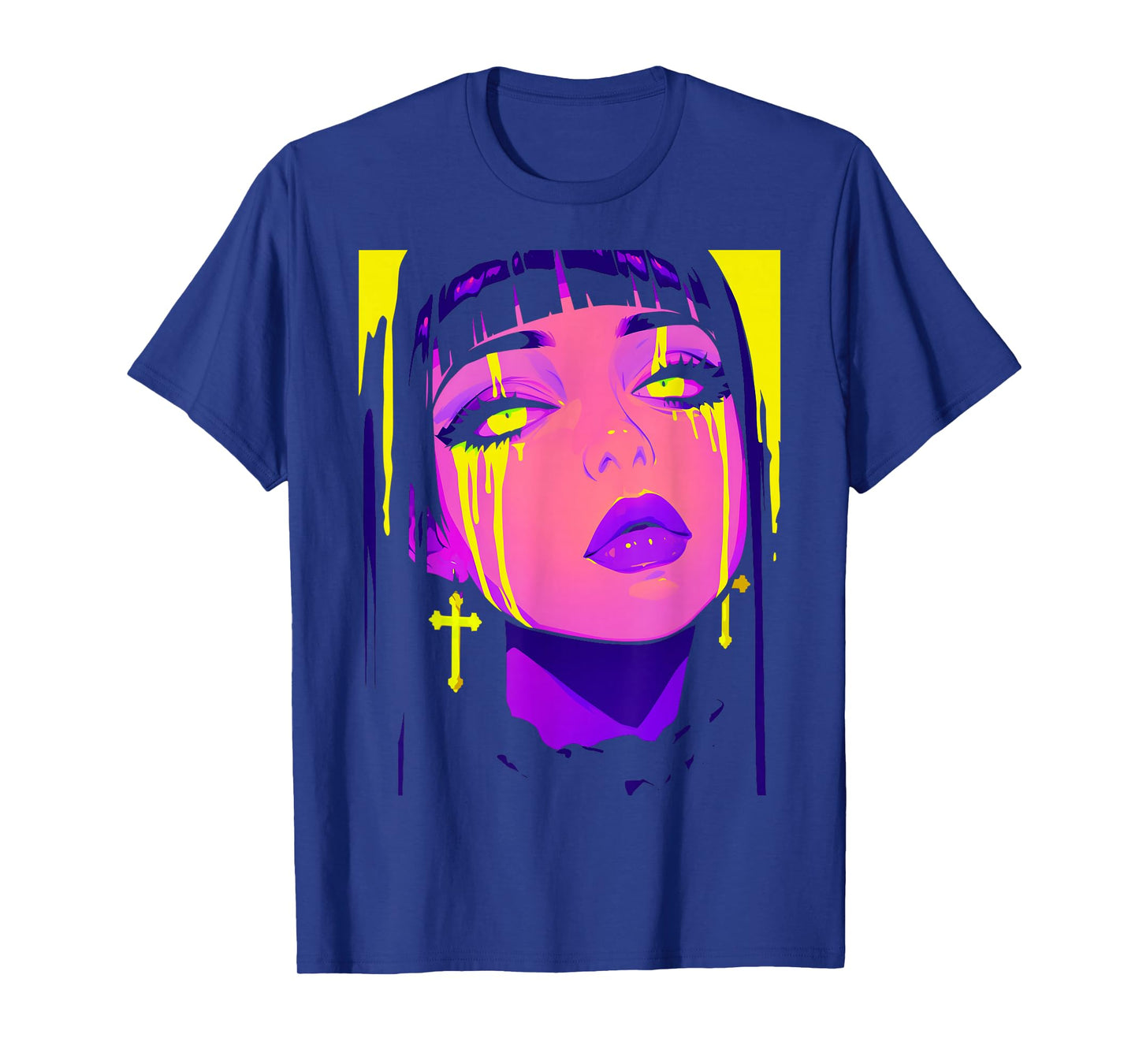 Cybergoth Cybercore Grunge Punk Goth Girl Alt Anime Manga T-Shirt