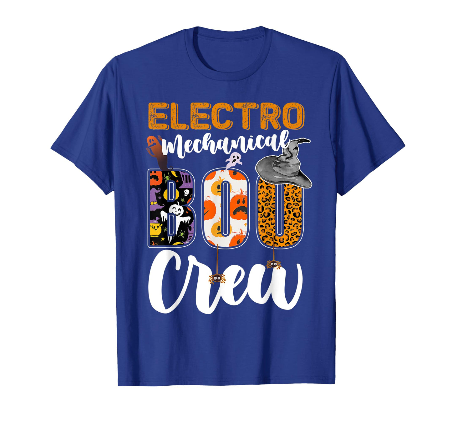 Electro-mechanical Boo Crew Halloween Matching Tech T-Shirt