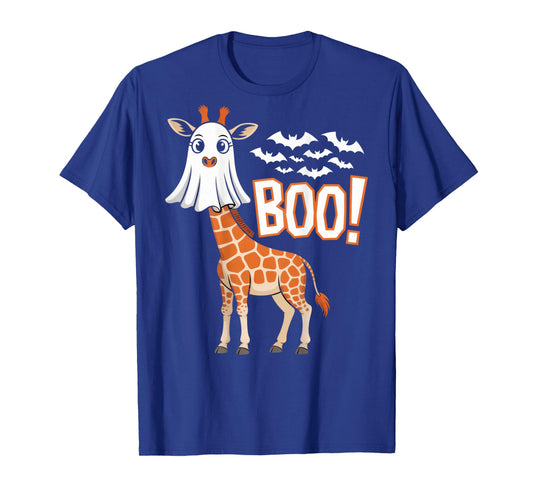 Boo Giraffe Costume Fun for Animal Lovers Halloween Vibes T-Shirt