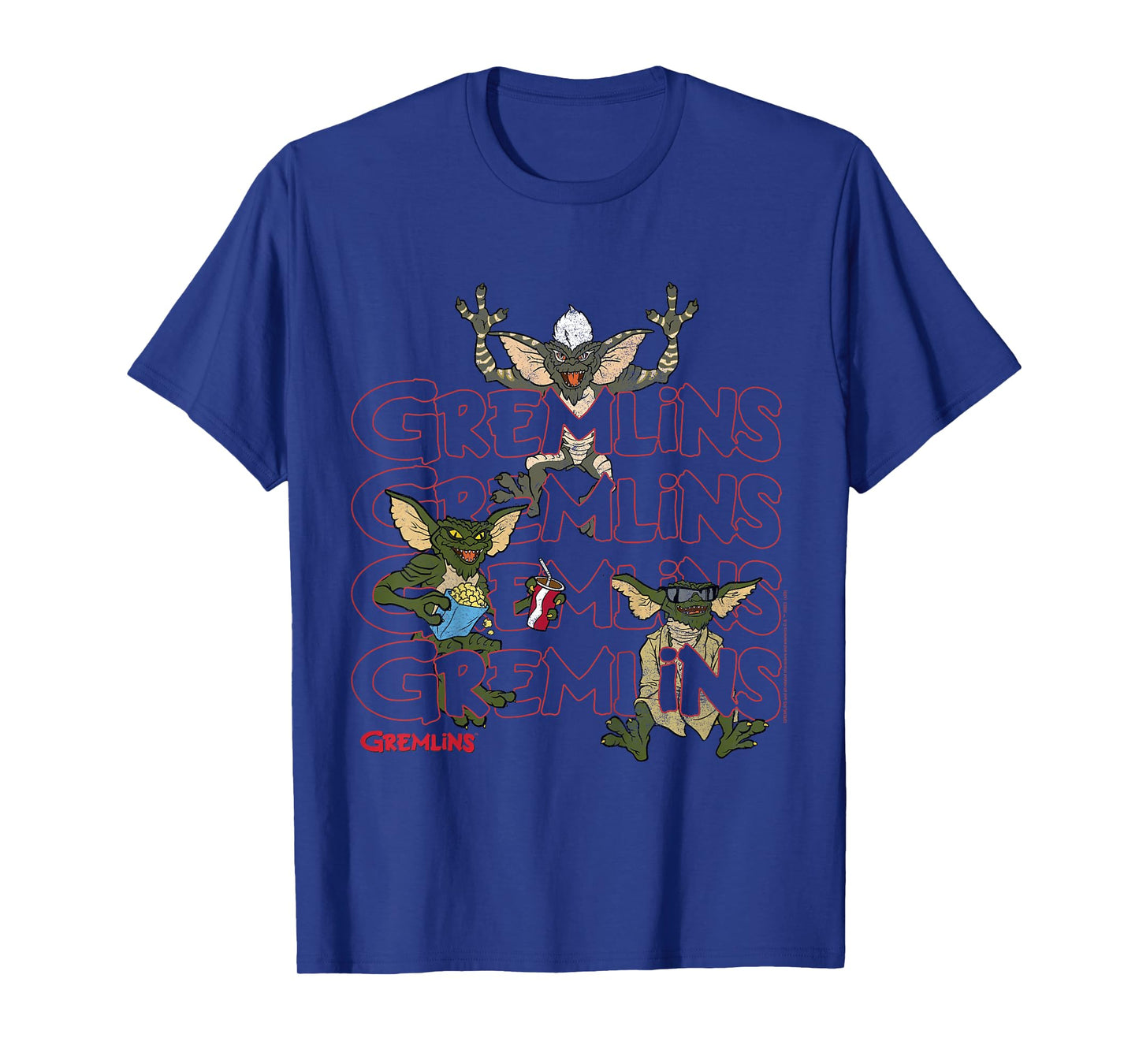 Kids Gremlins Text Stack T-Shirt