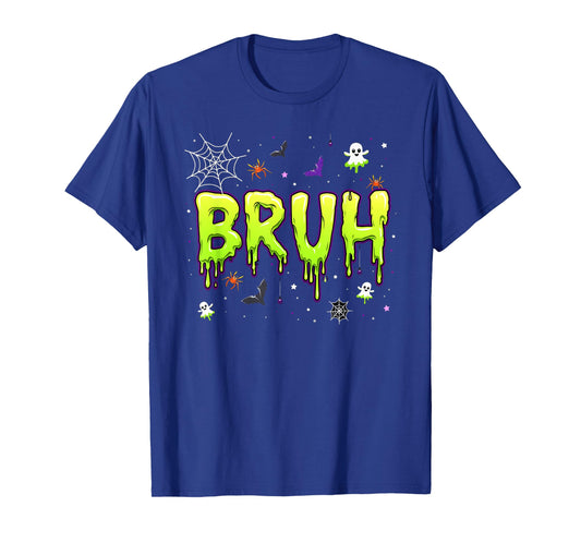Bruh halloween kids boys girls men women Trick Treat funny T-Shirt