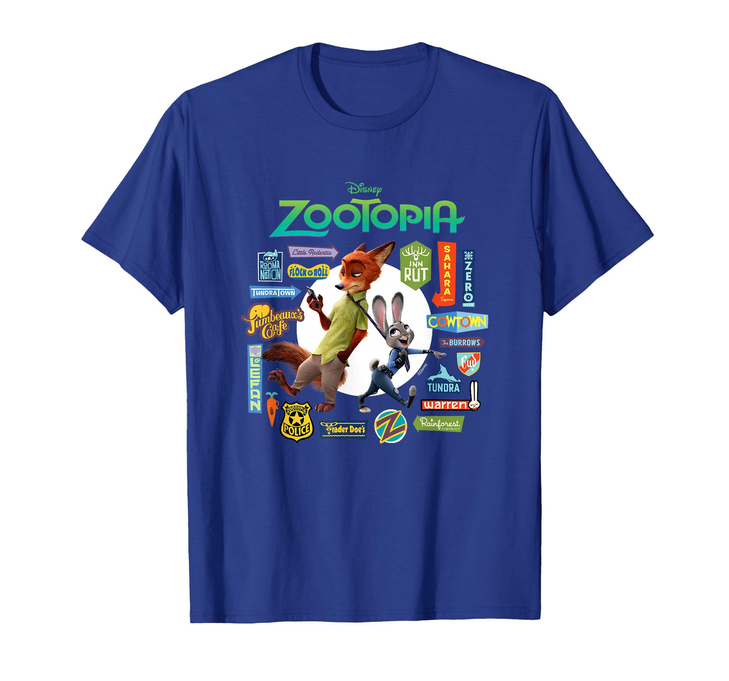 Zootopia - Nick and Judy Signs T-Shirt