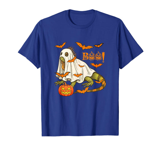 Boo Halloween Iguana Cosplay Ghost Costume Animal Lover T-Shirt