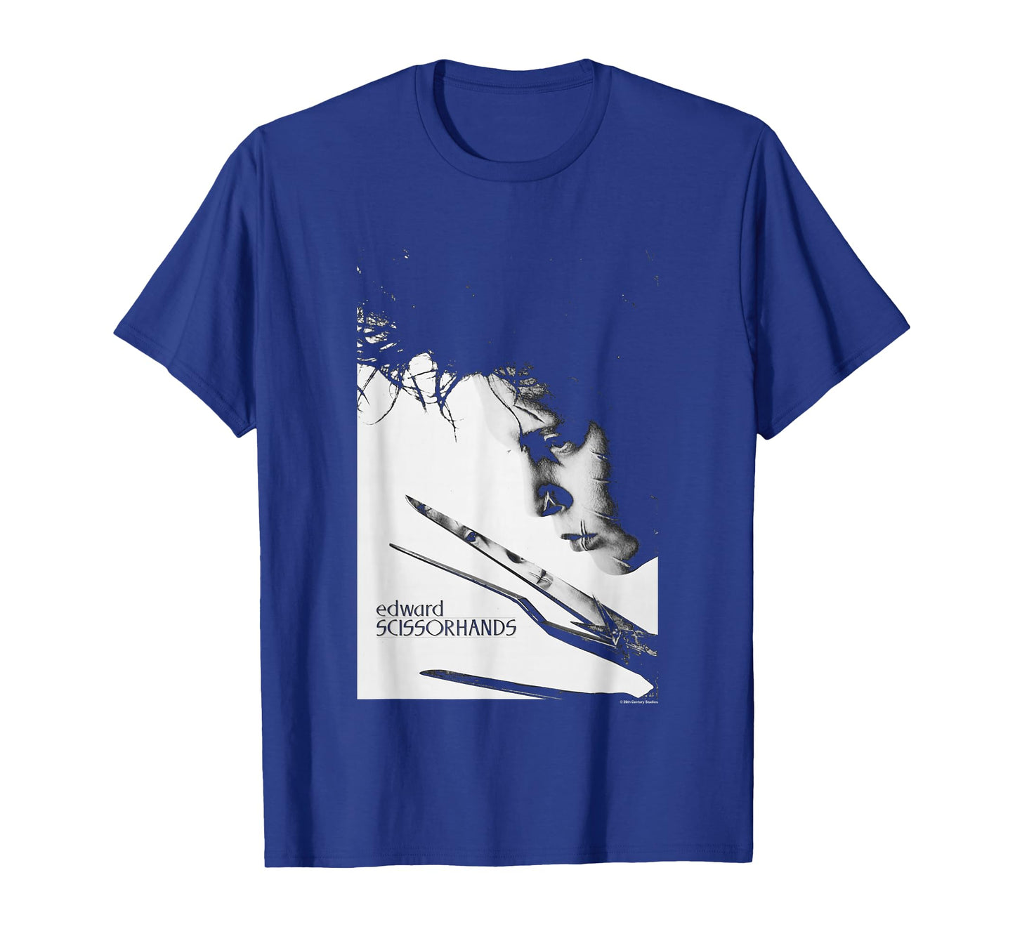 Edward Scissorhands Iconic Edward Vintage Big Chest Portrait T-Shirt