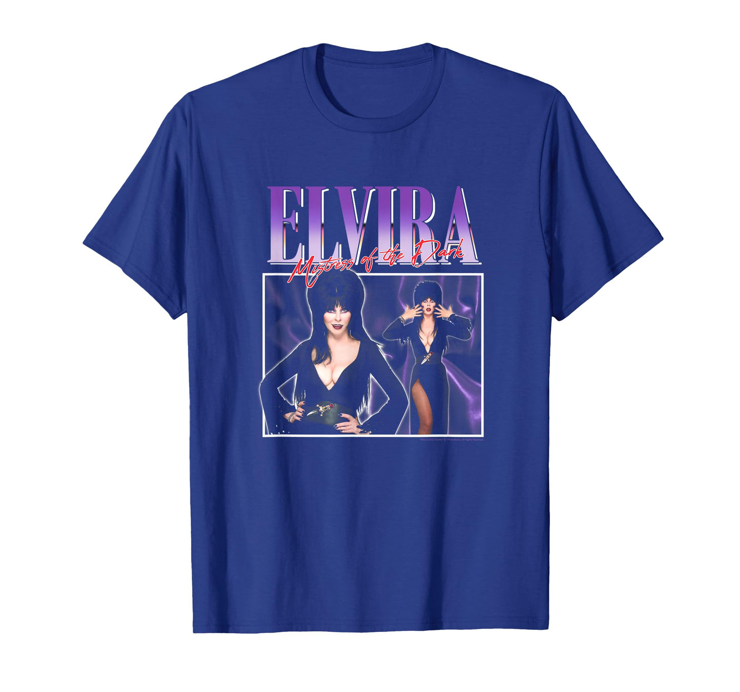 Elvira, Mistress of The Dark Purple 90's Horror T-Shirt