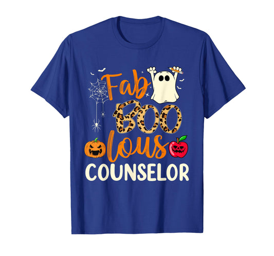 Fab Boo Lous Counselor Leopard Spooky Halloween Costume T-Shirt