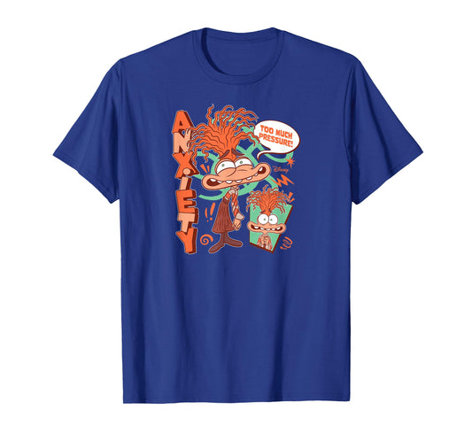 Inside Out 2 - Anxiety Character Too Much Pressure T-Shirt