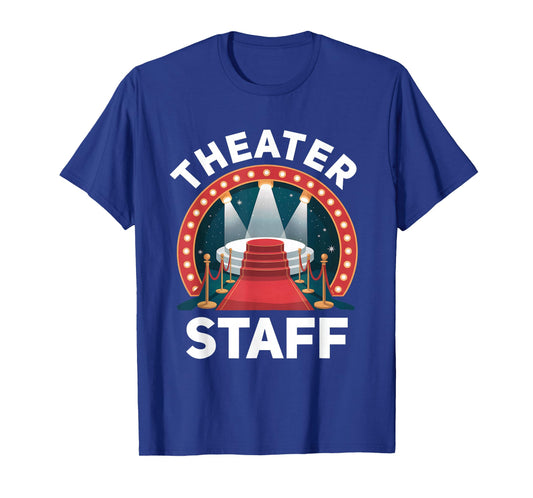 Theater Staff Funny Movie Birthday Party Theme Movie Party T-Shirt