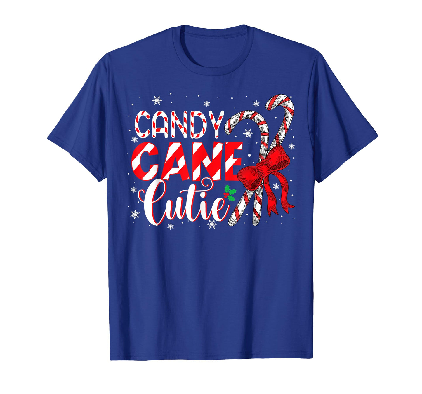 Funny Christmas Candy Cane Cutie Girls Xmas Pajama T-Shirt