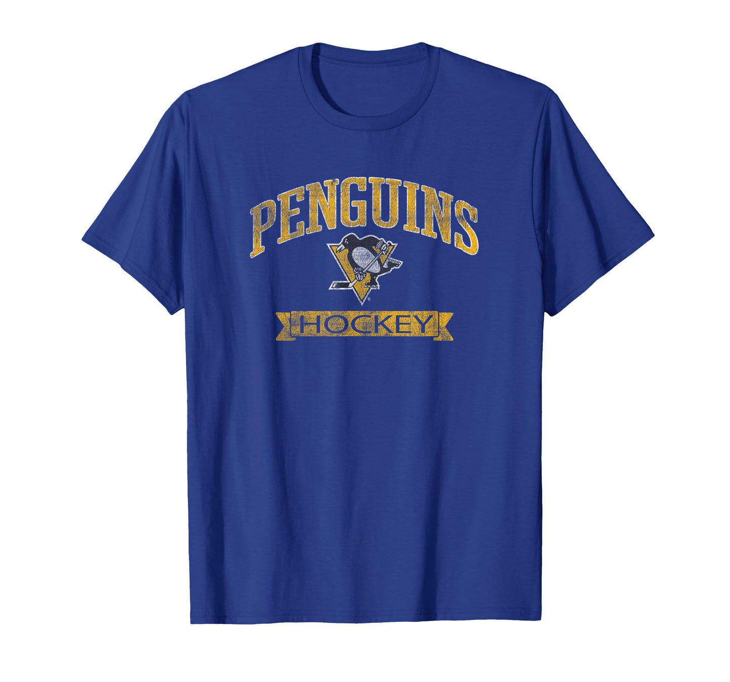 Pittsburgh Penguins Vintage Hockey Dark Heather Licensed T-Shirt