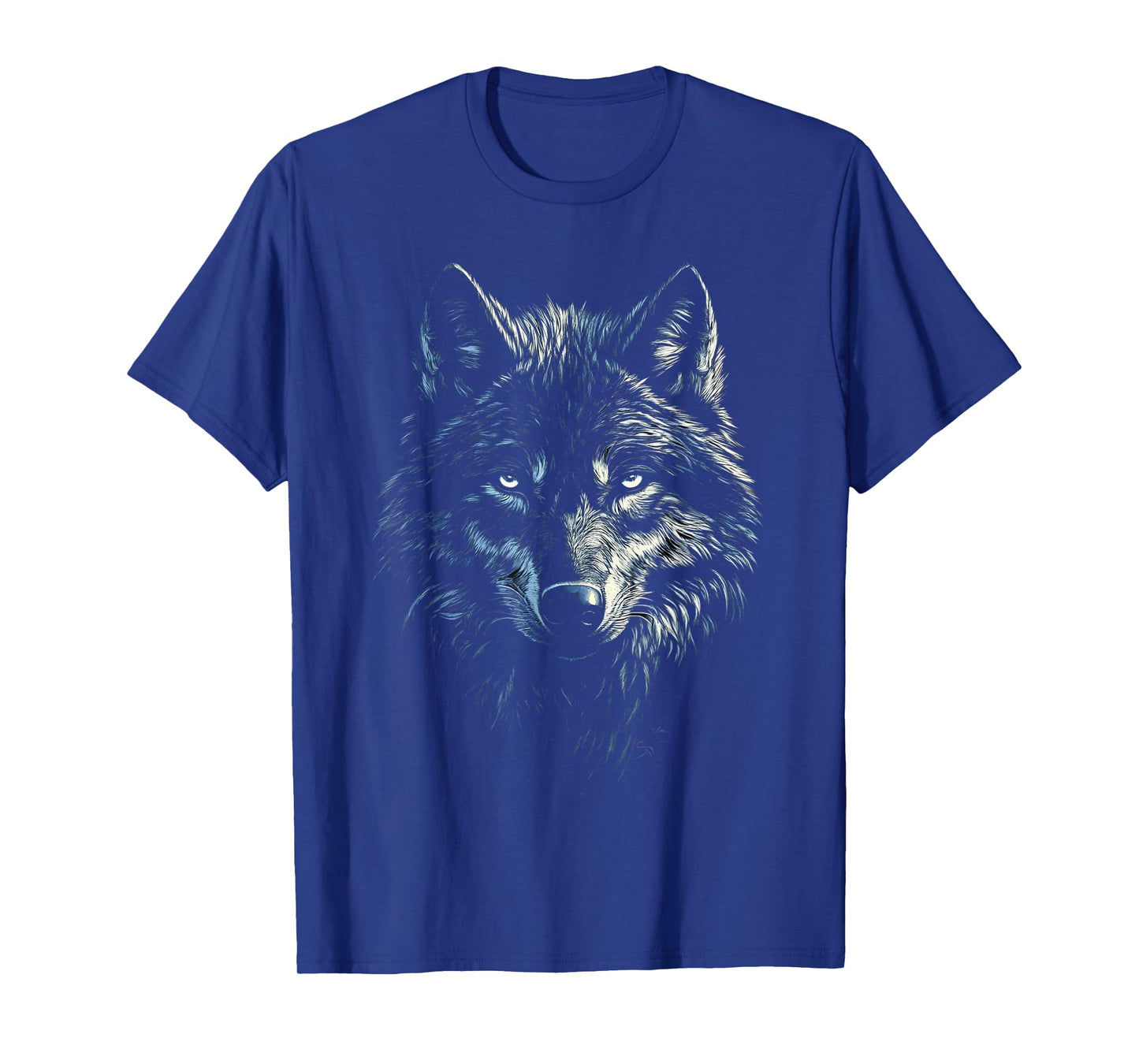 Timber Wolf Face Portrait Distressed Graphic Art Lover Gifts T-Shirt