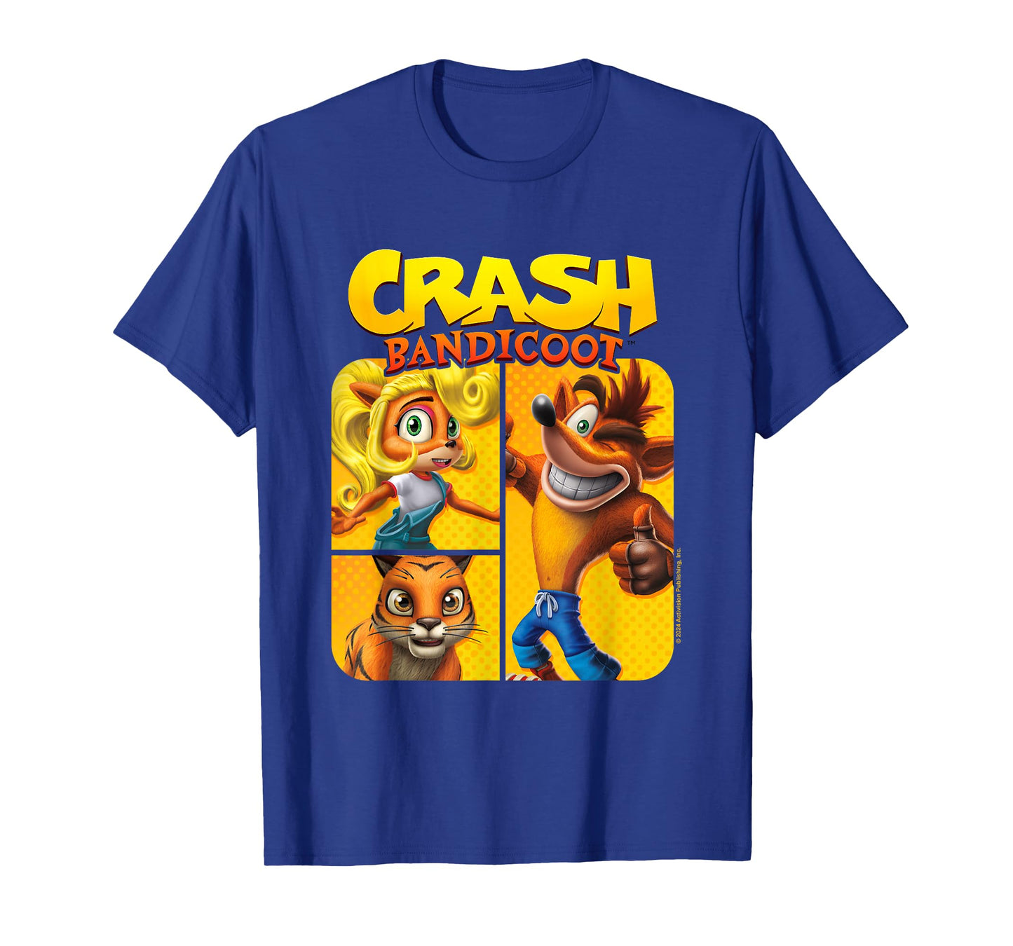 Crash Bandicoot & Friends Vintage Character Panels T-Shirt