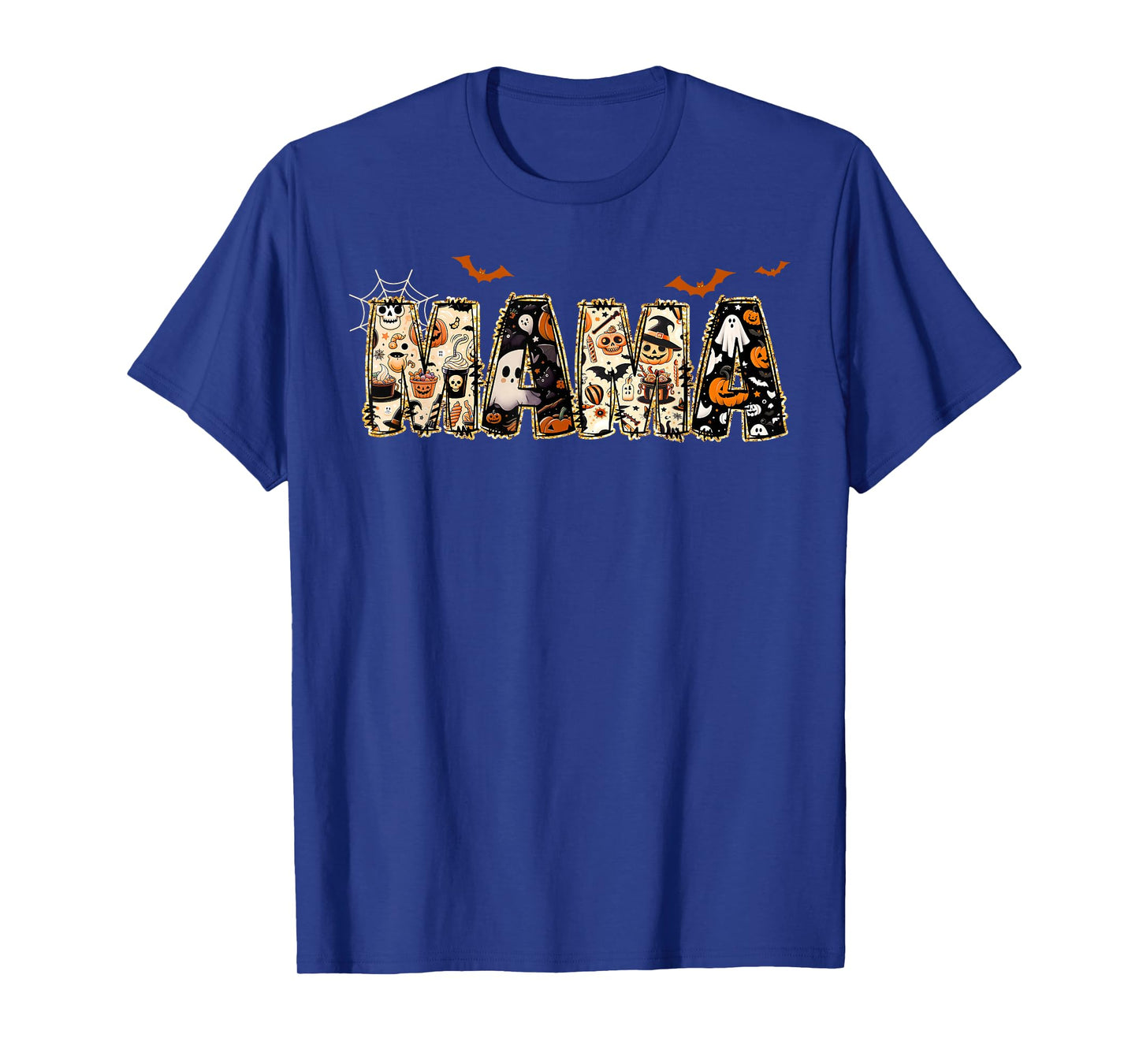 Mama Spooky Mom Trick Or Treat Halloween Ghost Witch Vampire T-Shirt