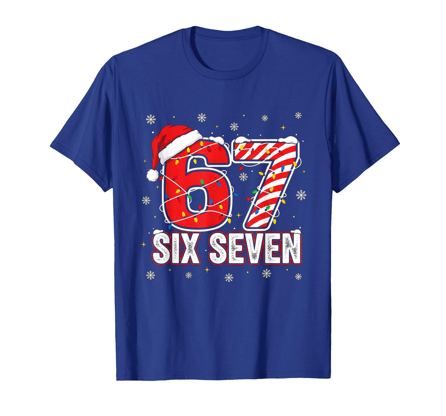 Funny Six Seven 67 Christmas Holiday Women Kids Xmas T-Shirt