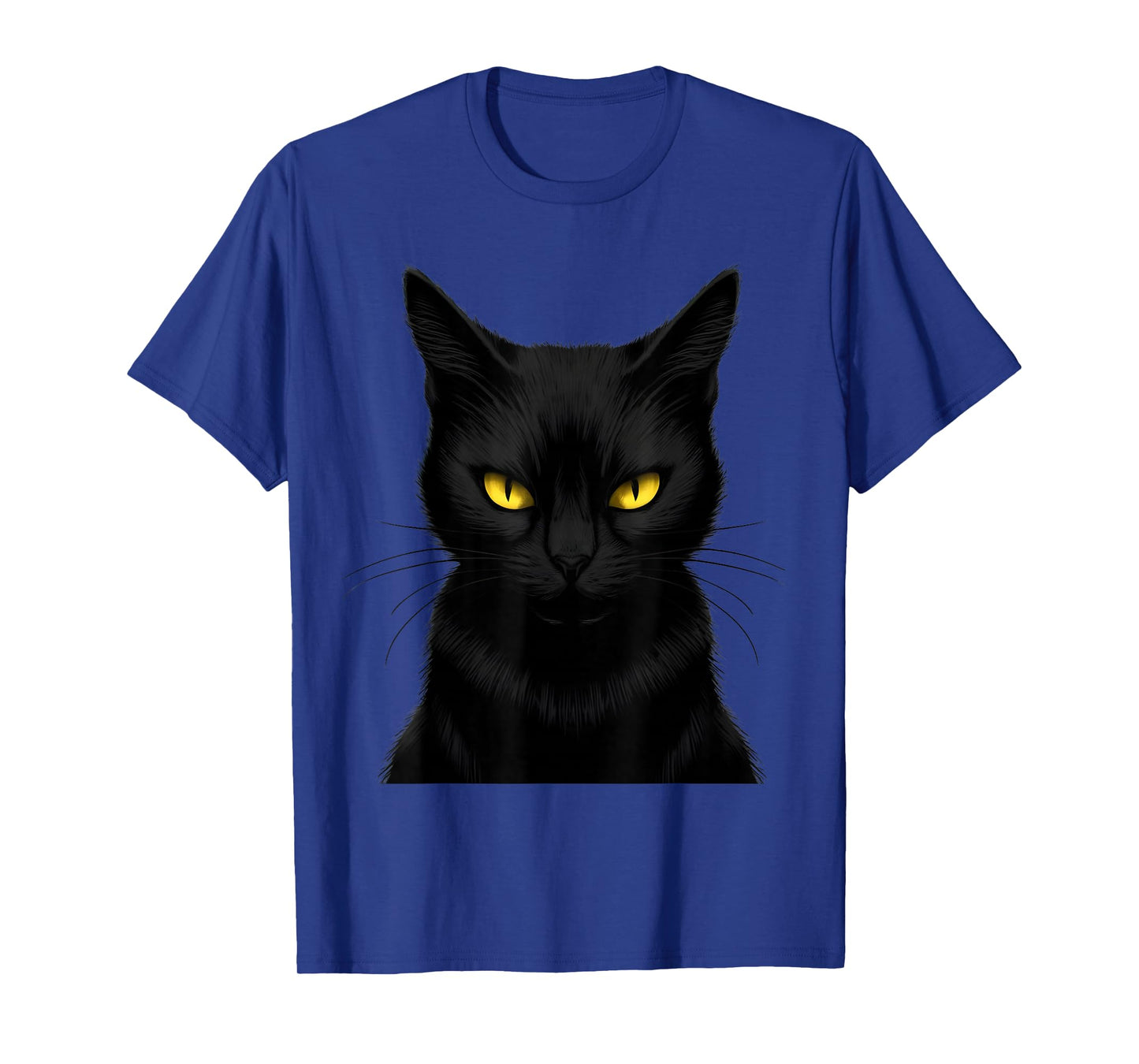 Black Cat Yellow Eyes Graphic Men Women Boys T-Shirt