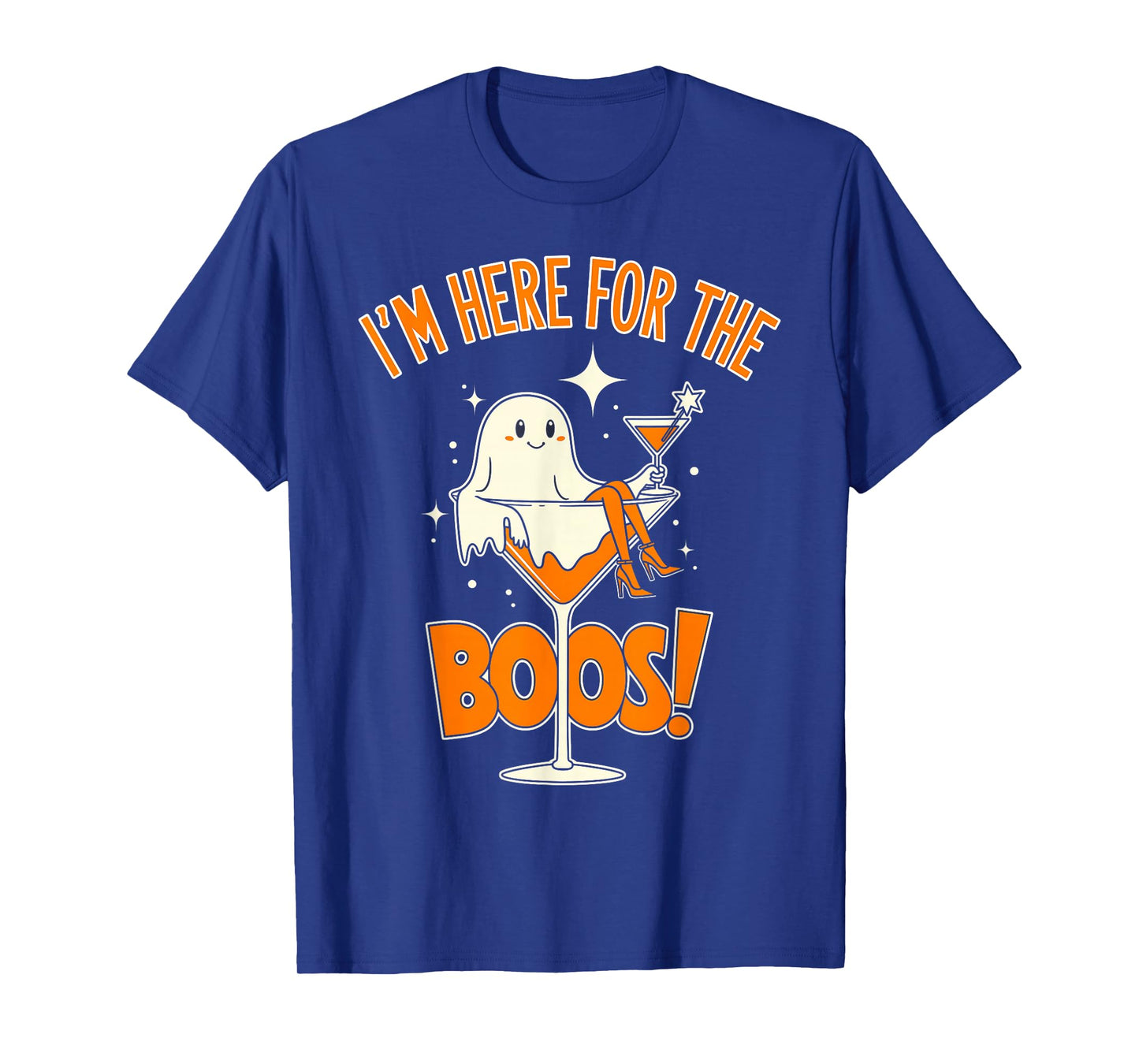 I'm Just Here for The Boos Funny Ghost Halloween Women Girls T-Shirt