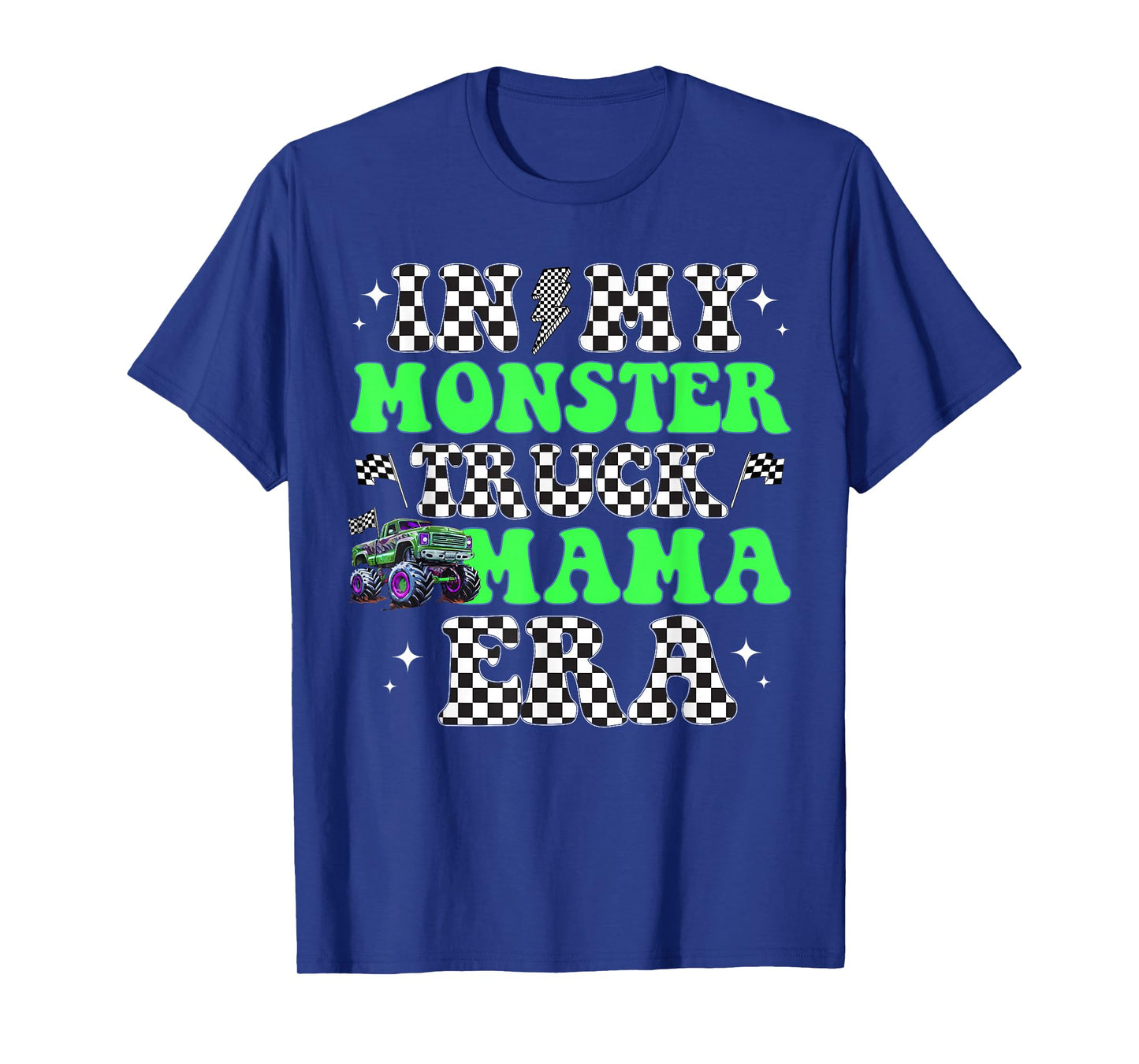 Retro In My Monster Truck Mama Era Monster Truck Mom Women T-Shirt