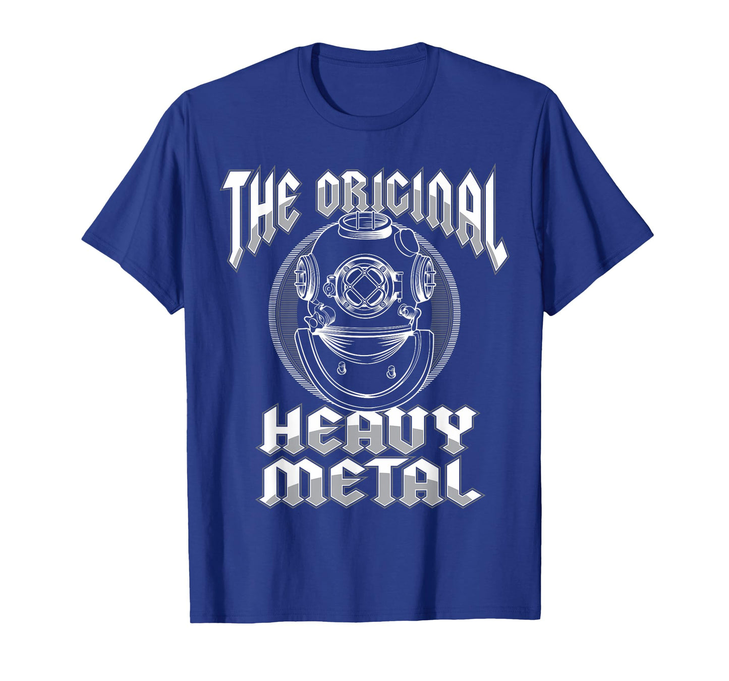 Deep Sea Diving Helmet Original Heavy Metal Underwater Diver T-Shirt