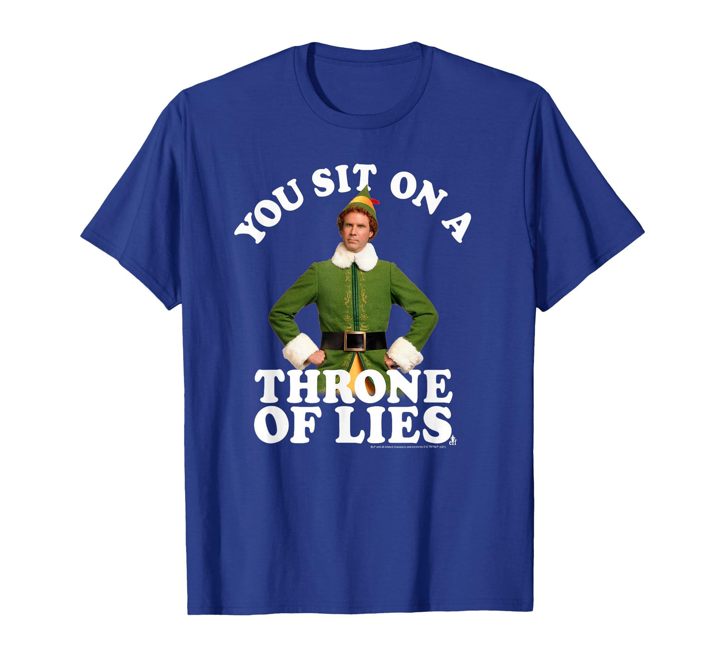 Elf You Sit on a Throne of Lies Christmas Movie T-Shirt
