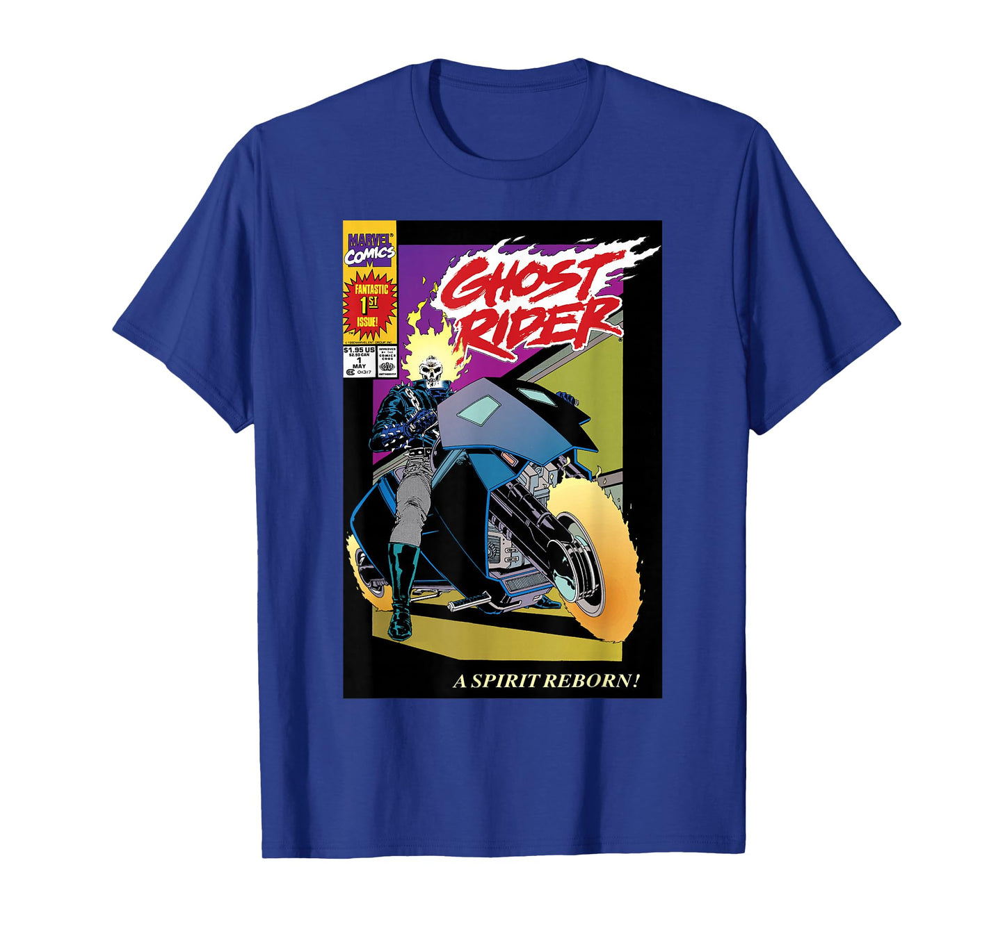 Marvel Ghost Rider Number 1 Comic Cover T-Shirt
