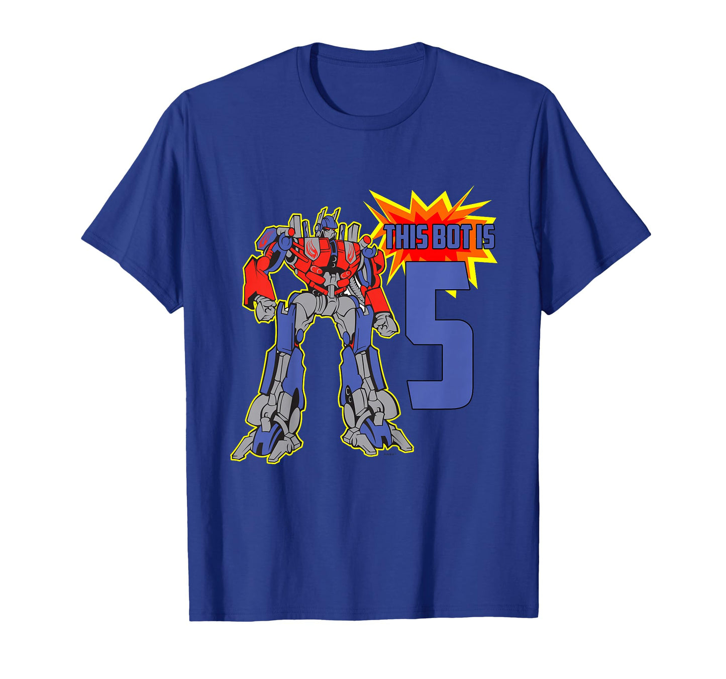 Kids 5th Birthday Bot Robot for 5 Yr Old Boys Girls T-Shirt